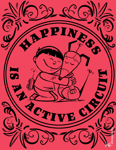 "Happiness Is An Active Circuit"  DTNS 7/16/26 8.5 x 11 ArtProv Print
