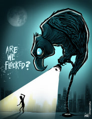 "Are We Flocked?"  DTNS 11/20/25 8.5 x 11 ArtProv Print