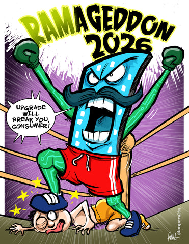 "RAMageddon"  DTNS 4/16/26 8.5 x 11 ArtProv Print
