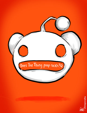 "Important Reddit Searches"  DTNS 8/1/25 8.5 x 11 ArtProv Print