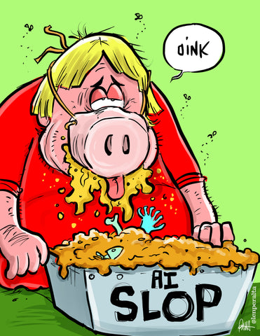 "SLOP!"  DTNS 7/25/25 8.5 x 11 ArtProv Print