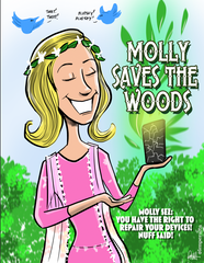"Molly Saves The Woods" DTNS 6/30/23 8.5 x 11 ArtProv Print