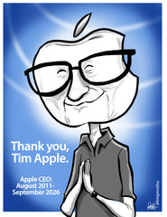 "Thank You, Tim Apple"  DTNS 4/23/26 8.5 x 11 ArtProv Print