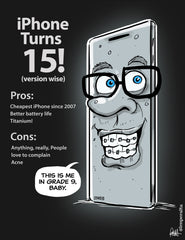 "iPhone Turns 15" DTNS 9/15/23 8.5 x 11 ArtProv Print