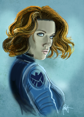 Black Widow: 11 x17 Digital Painting