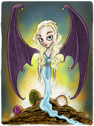 "Mother Of Dragons" Limited Edition Giclee Print (Unframed)