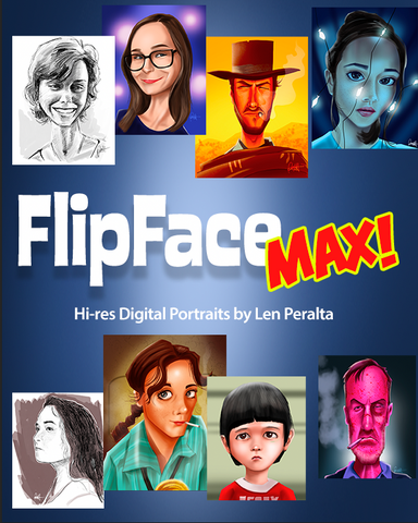 Flipface MAX: Hi-Res 8 x 10 B/W & Color Avatars