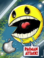 "PacMan Attack!"  DTNS 6/10/22 8.5 x 11 ArtProv Print