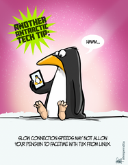 "Antarctic Tech Tip" DTNS 3/3/23 8.5 x 11 ArtProv Print
