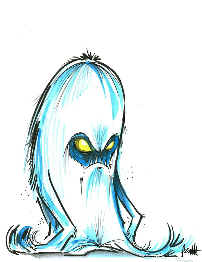 5 monsters I Wanna Draw Monsters Digital 5 x 7 Drawing (with optional video)